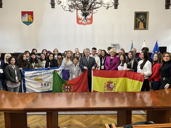 Obraz Polska Lębork - Erasmus+ w SLO, goście z Hiszpanii i Portugalii